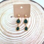 Κρεμαστά σκουλαρίκια σταγόνες με σμάλτο