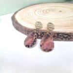 Κρεμαστά σκουλαρίκια με κρύσταλλα - Image 2