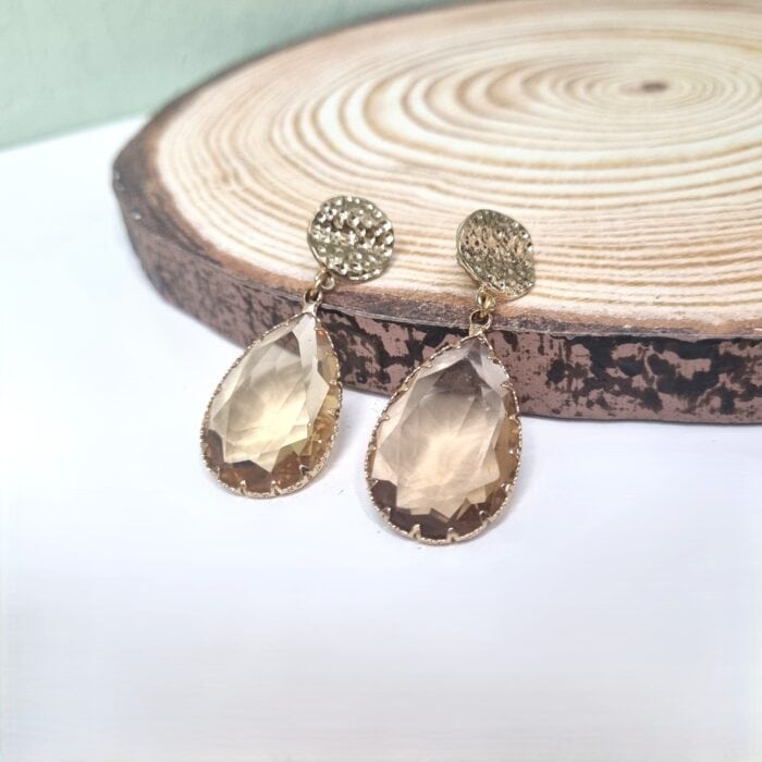 Σ144 Κρεμαστά σκουλαρίκια με κρύσταλλα - Image 1