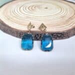 Κρεμαστά σκουλαρίκια με κρύσταλλα - Image 3