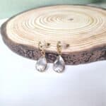 Κρεμαστά σκουλαρίκια με κρύσταλλα - Image 3