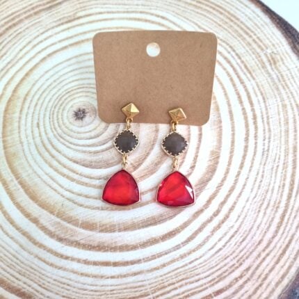 Κρεμαστά σκουλαρίκια με κρύσταλλα