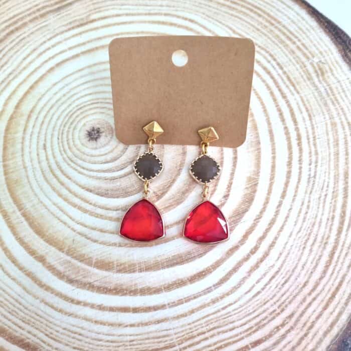 Σ29 Κρεμαστά σκουλαρίκια με κρύσταλλα - Image 1