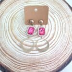 Κρεμαστά σκοουλαρίκια με κρύσταλλο