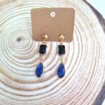 Κρεμαστά σκουλαρίκια με κρύσταλλα - Image 3