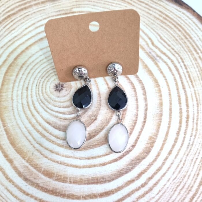 Κρεμαστά σκουλαρίκια με κρύσταλλα - Image 4