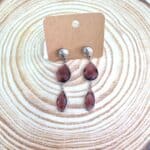 Κρεμαστά σκουλαρίκια με κρύσταλλα - Image 5