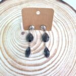 Κρεμαστά σκουλαρίκια με κρύσταλλα - Image 3