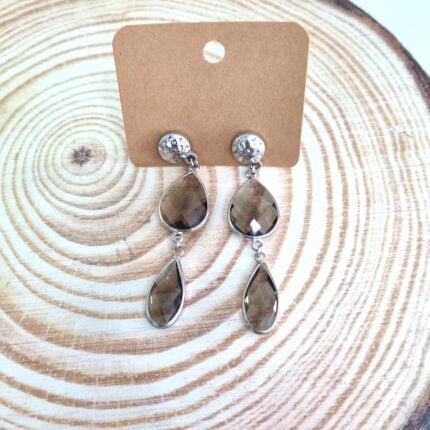 Κρεμαστά σκουλαρίκια με κρύσταλλα