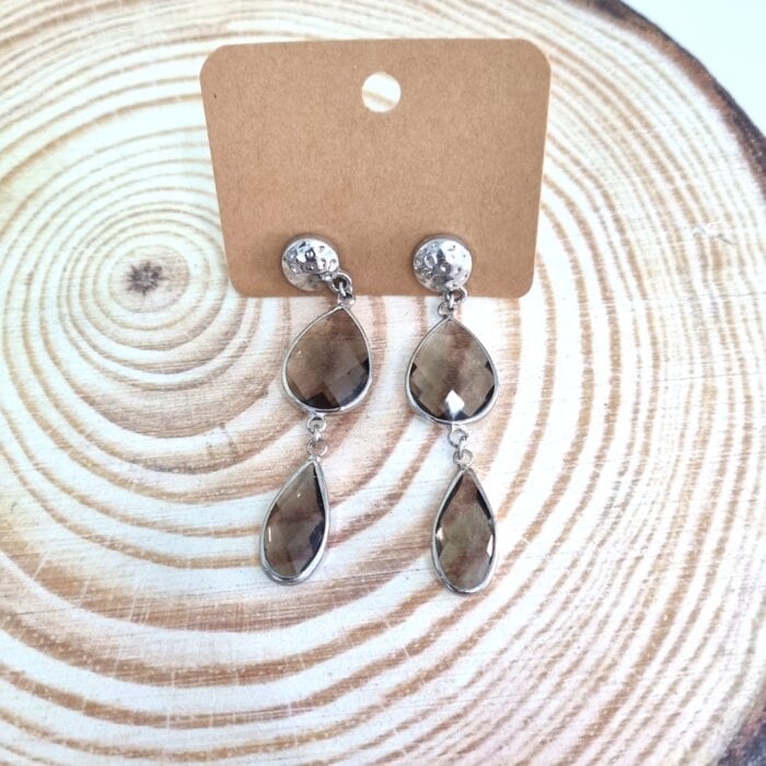 Σ42 Κρεμαστά σκουλαρίκια με κρύσταλλα - Image 1