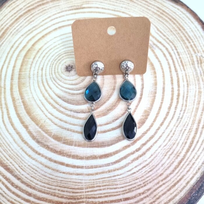 Κρεμαστά σκουλαρίκια με κρύσταλλα - Image 2