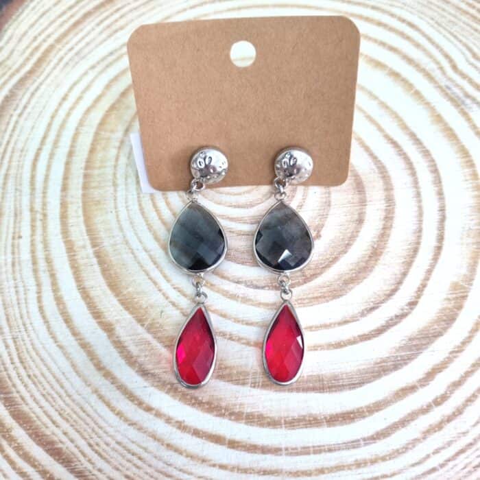 Σ46 Κρεμαστά σκουλαρίκια με κρύσταλλα - Image 1