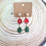 Κρεμαστά σκουλαρίκια με κρύσταλλα - Image 3