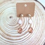 Κρεμαστά σκουλαρίκια με κρύσταλλα - Image 2