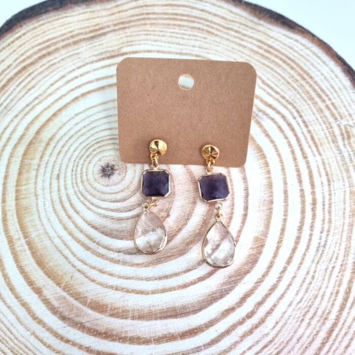 Σ52 Κρεμαστά σκουλαρίκια με κρύσταλλα - Image 1