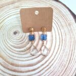 Κρεμαστά σκουλαρίκια με κρύσταλλα - Image 4