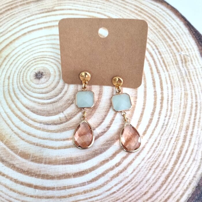 Κρεμαστά σκουλαρίκια με κρύσταλλα - Image 8