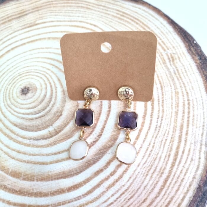 Κρεμαστά σκουλαρίκια με κρύσταλλα - Image 6