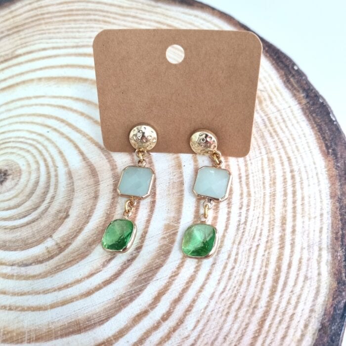 Κρεμαστά σκουλαρίκια με κρύσταλλα - Image 5