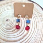 Κρεμαστά σκουλαρίκια με κρύσταλλα - Image 4