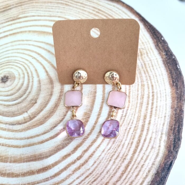 Σ64 Κρεμαστά σκουλαρίκια με κρύσταλλα - Image 1