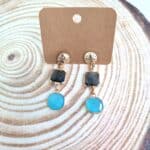 Κρεμαστά σκουλαρίκια με κρύσταλλα - Image 2