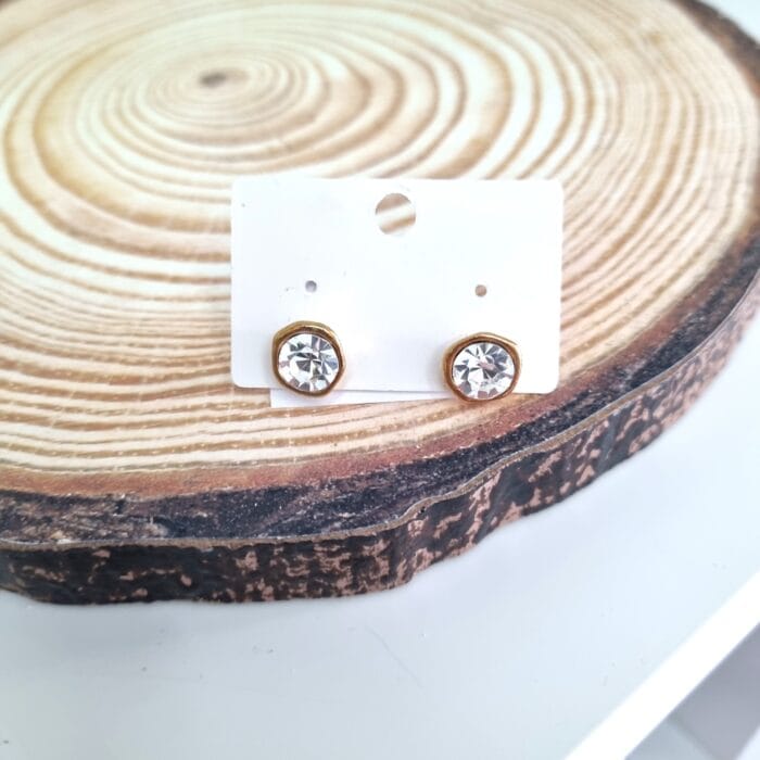 Καρφωτά σκουλαρίκια με κρύσταλλα - Image 1