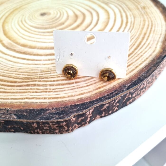 Καρφωτά σκουλαρίκια με κρύσταλλα - Image 3