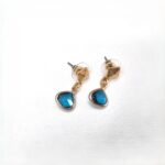 Μικρά κρεμαστά σκουλαρίκια σταγόνες με κρύσταλλα - Image 4