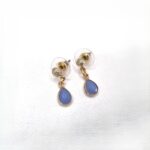 Μικρά κρεμαστά σκουλαρίκια σταγόνες με κρύσταλλα - Image 4