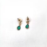 Μικρά κρεμαστά σκουλαρίκια σταγόνες με κρύσταλλα - Image 3