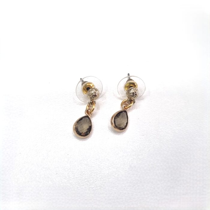 Σ84 Μικρά κρεμαστά σκουλαρίκια σταγόνες με κρύσταλλα - Image 1