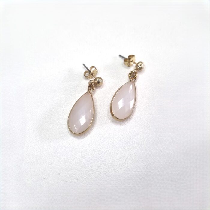 Κρεμαστά σκουλαρίκια σταγόνες με κρύσταλλα - Image 1