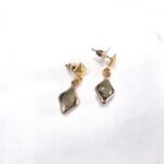 Μικρά κρεμαστά σκουλαρίκια με κρύσταλλα - Image 4