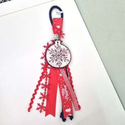 Κρεμαστό Γούρι 2026 - Ρόδι με μπλε κορδόνι