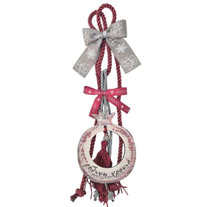 Κρεμαστό Γούρι 2026 - Ρόδι "ρόδινη χρονιά" - Image 1