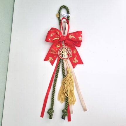 Κρεμαστό Γούρι 2026 - Δέντρο ζωής με λαδί κορδόνι