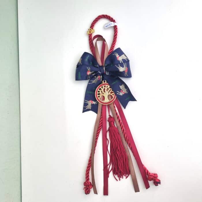 Κρεμαστό Γούρι 2026 - Δέντρο ζωή με κόκκινο κορδόνι - Image 1