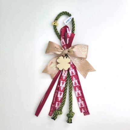 Κρεμαστό Γούρι 2026 - Τριφύλλι με λαδί κορδόνι