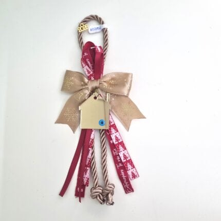 Κρεμαστό Γούρι 2026 - Σπίτι με μπρονζέ κορδόνι