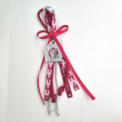 Κρεμαστό Γούρι 2026 - Σπίτι ασημί