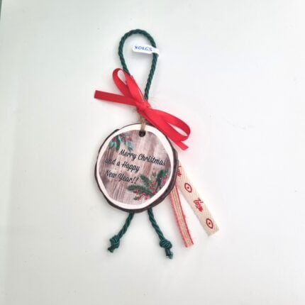 Κρεμαστό Γούρι 2026 - Ευχές με πράσινο κορδόνι