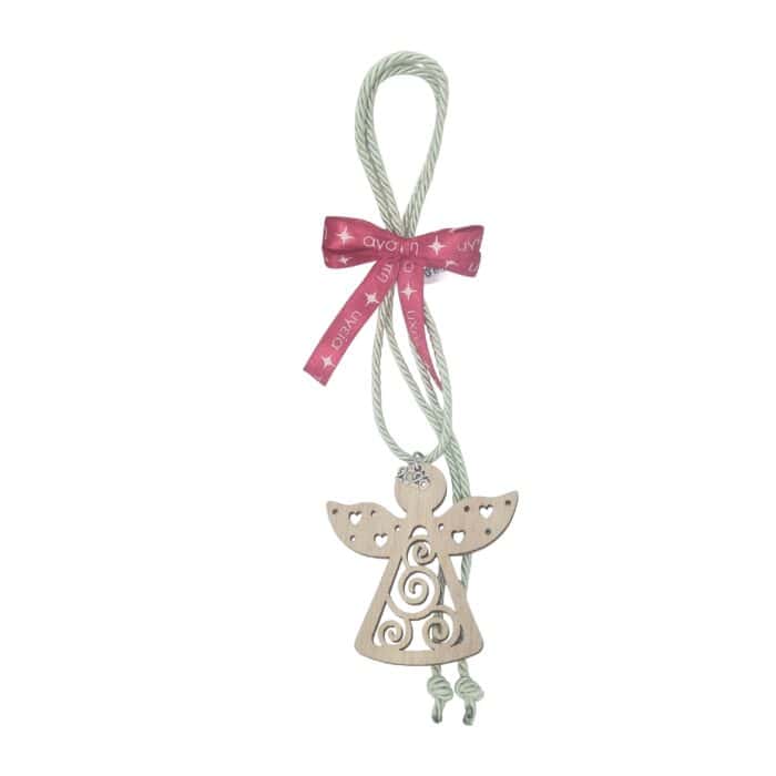 20251101_113855 Κρεμαστό Γούρι 2026 - Άγγελος με φυστικί κορδόνι - Image 1