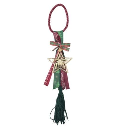 Κρεμαστό Γούρι 2026 - Αστέρι με κόκκινο κορδόνι