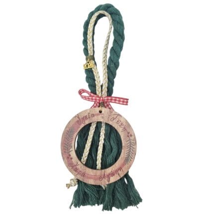 Κρεμαστό Γούρι 2026 - Στεφάνι με ευχές