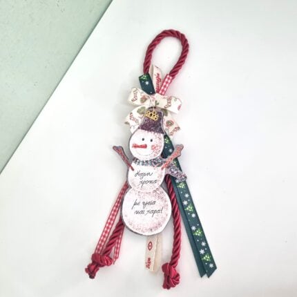 Κρεμαστό Γούρι 2026 - Χιονάνθρωπος