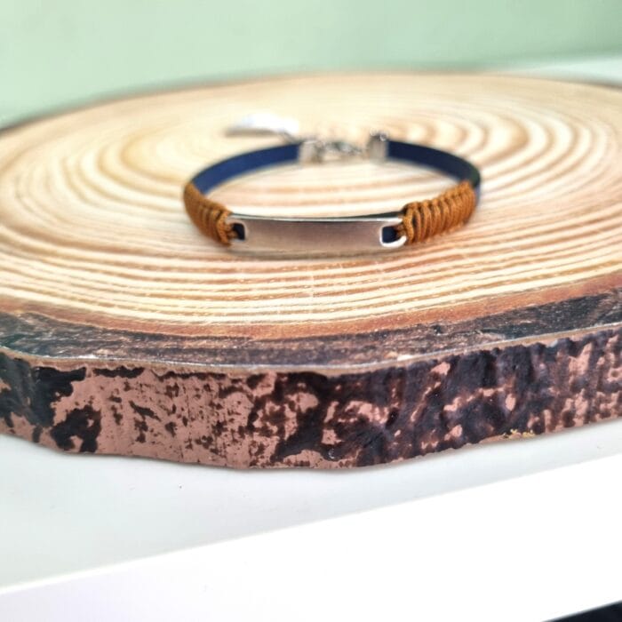 Β116 Βραχιόλι με ατσάλινη ταυτότητα - Image 1