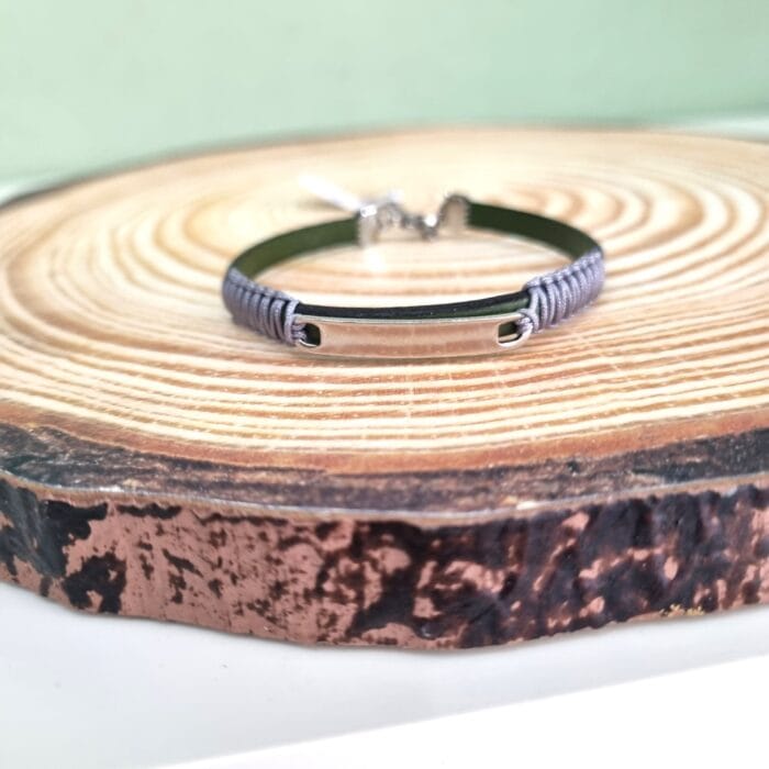 Βραχιόλι με ατσάλινη ταυτότητα - Image 2