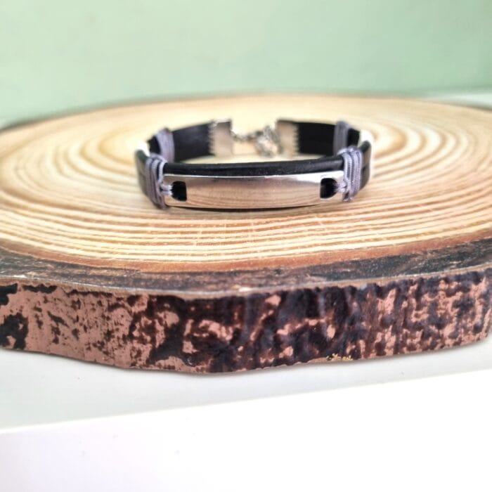 Βραχιόλι με ατσάλινη ταυτότητα - Image 3