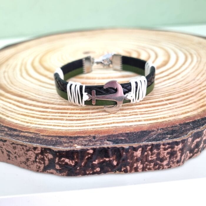 Βραχιόλι με ατσάλινη άγκυρα - Image 2